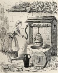Illustration after J. Leech for the poem 'A Lay of St. Gengulphus', from 'The Ingoldsby Legends or Mirth and Marvels', by Thomas Ingoldsby, published in 1865 (litho) | Obraz na stenu