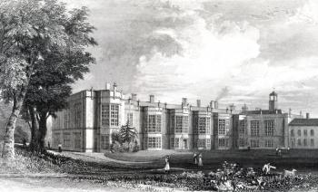 New Hall, near Chelmsford, Essex, engraved by William Watkins, c.1832 (engraving) | Obraz na stenu