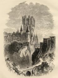 Alcazar at Segovia, Spain before the Fire of 1862, illustration from 'Spanish Pictures' by the Rev. Samuel Manning (engraving) | Obraz na stenu