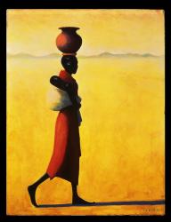 Woman Walking, 1990 (oil on canvas) | Obraz na stenu
