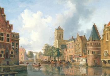 Amsterdam Street Scene | Obraz na stenu