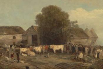 The Farm Sale, 1820 (oil on canvas) | Obraz na stenu