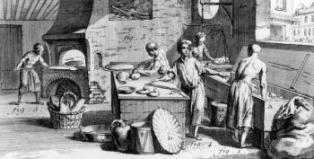 The Bakery, illustration from Diderot's 'Encyclopedia', 1770 (engraving) | Obraz na stenu