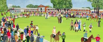 Ascot - the Paddock (w/c on paper) | Obraz na stenu