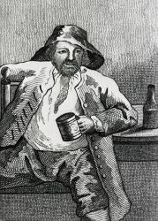 Jack Fletcher, the Wargrave Fool, illustration from 'The Lives and Portraits of Remarkable Characters' by James Caulfield, published 1819 (engraving) | Obraz na stenu