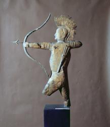 Weather vane in the form of an American Indian, c.1820 (gold leaf) | Obraz na stenu