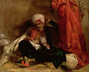 A Seated Turk, 1826 (oil on canvas) | Obraz na stenu