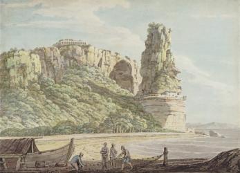 A View at Terracina, 1778 (w/c, pen & ink over pencil on paper) | Obraz na stenu