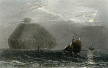 Ailsa Craig, engraved by J. T. Willmore (hand coloured engraving) | Obraz na stenu