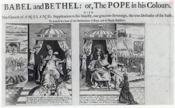 Babel and Bethel: or, the Pope in his Colours, 1679 (engraving) | Obraz na stenu