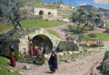 The Virgin Spring in Nazareth, 1882 (oil on canvas) | Obraz na stenu