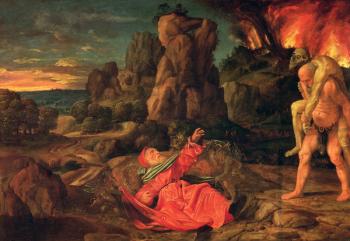 The Temptation of St. Anthony, c.1530 (oil on wood) | Obraz na stenu