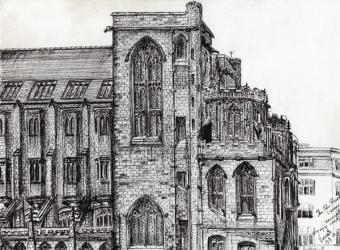 Rylands Library Manchester, 2007, (ink on paper) | Obraz na stenu
