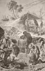 Panning for Gold (litho) | Obraz na stenu
