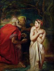 Susanna and the Elders, 1856 (oil on panel) | Obraz na stenu