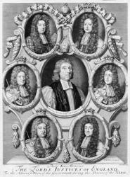 The Lord Justices of England, 1695 (engraving) | Obraz na stenu