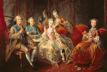 The Penthievre Family or The Cup of Chocolate, 1768 (oil on canvas) | Obraz na stenu