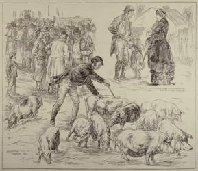 Boycotting in Ireland, from 'The Illustrated London News', 4th October 1886 (engraving) | Obraz na stenu