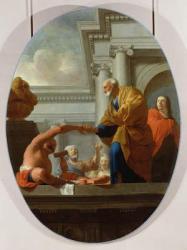 St Peter healing a paralytic (oil on canvas) | Obraz na stenu
