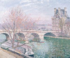 The Pont-Royal and the Pavillon de Flore, 1903 (oil on canvas | Obraz na stenu