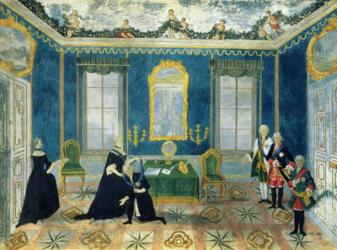 Catherine II recalling Chancellor Alexey Bestuzhev-Ryumin to Court (oil on canvas) | Obraz na stenu