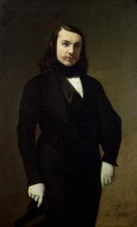 Portrait of Theophile Gautier (1811-72), 1839 (oil on canvas) | Obraz na stenu