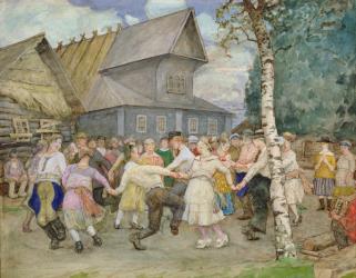 Country Dance, 1917-22 (w/c on paper) | Obraz na stenu