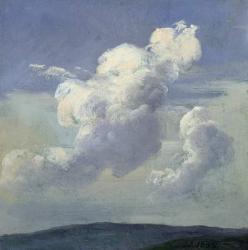 Cloud Study, 1832 (oil on paper laid down on card) | Obraz na stenu