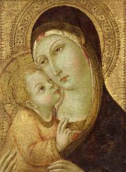 Madonna and Child (tempera and gold leaf on panel) | Obraz na stenu