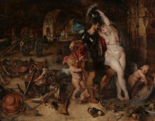 The Return from War: Mars Disarmed by Venus, c.1610-2 (oil on panel) | Obraz na stenu