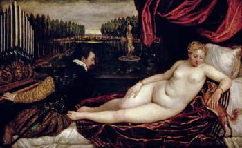 Venus and the Organist, c.1540-50 (oil on canvas) | Obraz na stenu