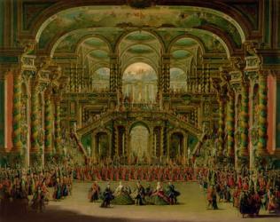 A Dance in a Baroque Rococo Palace (oil on canvas) | Obraz na stenu