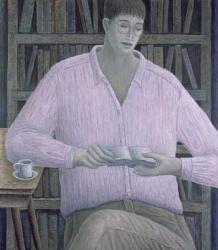 Man Reading, 1998 (oil on canvas) | Obraz na stenu
