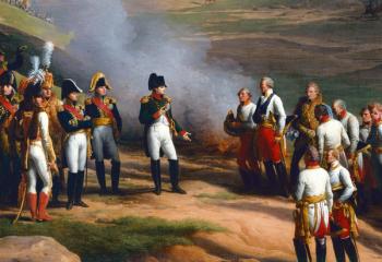 Detail from The Surrender of Ulm, 20th October, 1805 - Napoleon and the Austrian generals, 1815 (oil on canvas) | Obraz na stenu