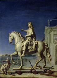 Transporting the Equestrian Statue of Louis XIV to the Place Vendome in 1699, after 1669 (oil on canvas) | Obraz na stenu