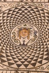 Carmona, Seville Province, Spain. Roman mosaic of Medusa in Town Hall. | Obraz na stenu