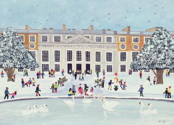 Hampton Court Palace, Fountain Gardens (w/c on paper) | Obraz na stenu