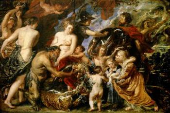 Minerva Protects Pax from Mars (Peace and War), 1629-30 (oil on canvas) | Obraz na stenu