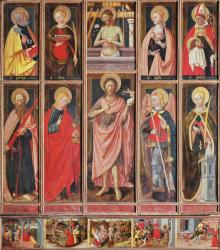 Altarpiece of St John the Baptist (tempera on panel) | Obraz na stenu