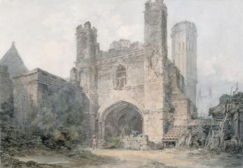 St. Augustine's Gate, Canterbury, c.1797 (w/c over pencil on wove paper) | Obraz na stenu