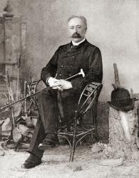 Maurice (Zvi) von Hirsch, 1831  1896. German-Jewish philanthropist. From The Review of Reviews, published 1891 | Obraz na stenu