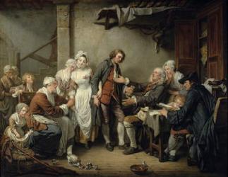 The Village Agreement, 1761 (oil on canvas) | Obraz na stenu