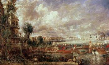 The Opening of Waterloo Bridge, Whitehall Stairs, 18th June 1817 (oil on canvas) | Obraz na stenu