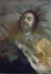 Peter I (1672-1725) the Great on his Deathbed, 1725 (oil on canvas) | Obraz na stenu