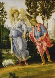 Tobias and the Angel, c.1475/1480 (oil and tempera on panel) | Obraz na stenu