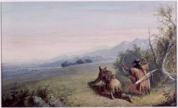 Approaching Buffalo, 1837 (w/c on paper) | Obraz na stenu
