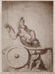 Triumphant France, c.1674 (pierre noire & grey wash on paper) | Obraz na stenu