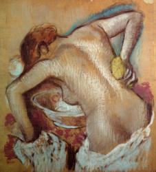 Woman at her toilet, c.1894 (pastel) | Obraz na stenu