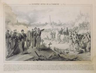 The Last Hour of the Commune, 27th May 1871 (engraving) | Obraz na stenu
