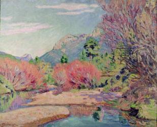 The Banks of the Sedelle at Crozant (oil on canvas) | Obraz na stenu